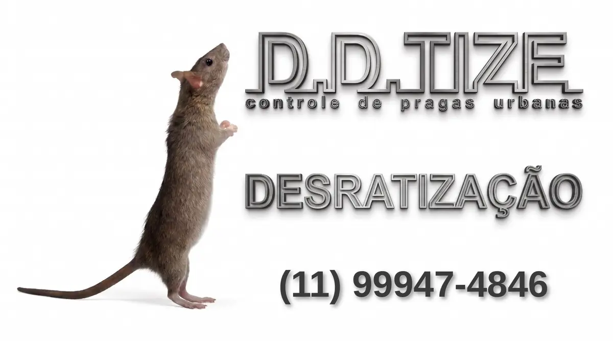 Desratização na Zona Oeste de São Paulo – D.D.TIZE, WhatsApp (11) 99947-4846